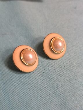 Monet Clip On Faux Pearl Earrings